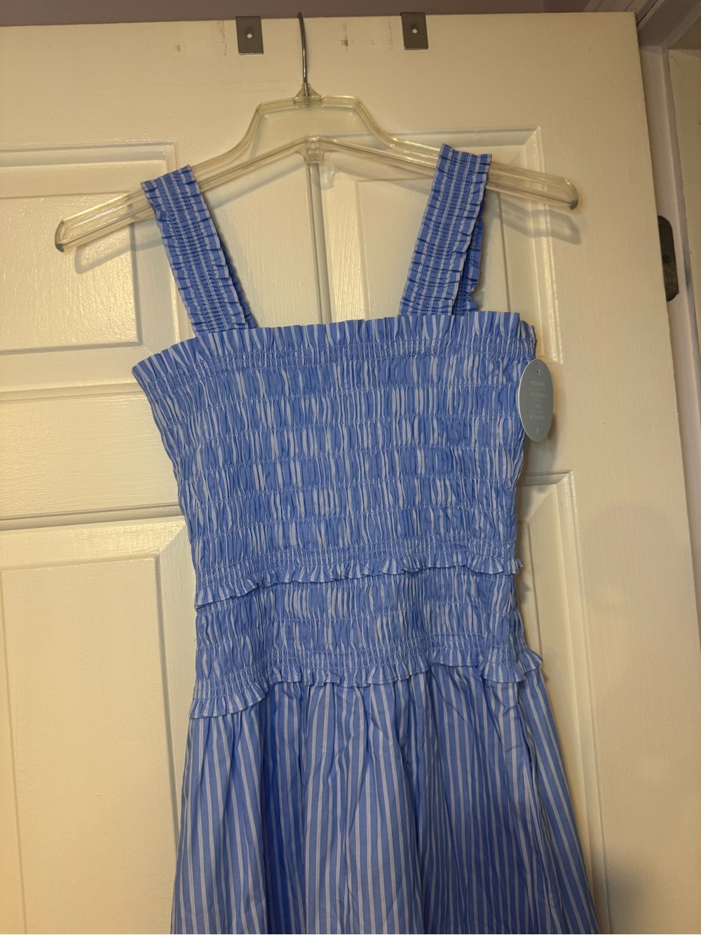 NWT Hill House Azalea nap dress in blue stripe - Picture 5 of 10